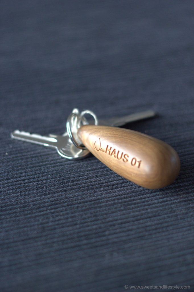 Schlüssel für das Weinhaus 01 des Weingarten-Resorts Unterlamm-Loipersdorf von Sweets and Lifestyle
