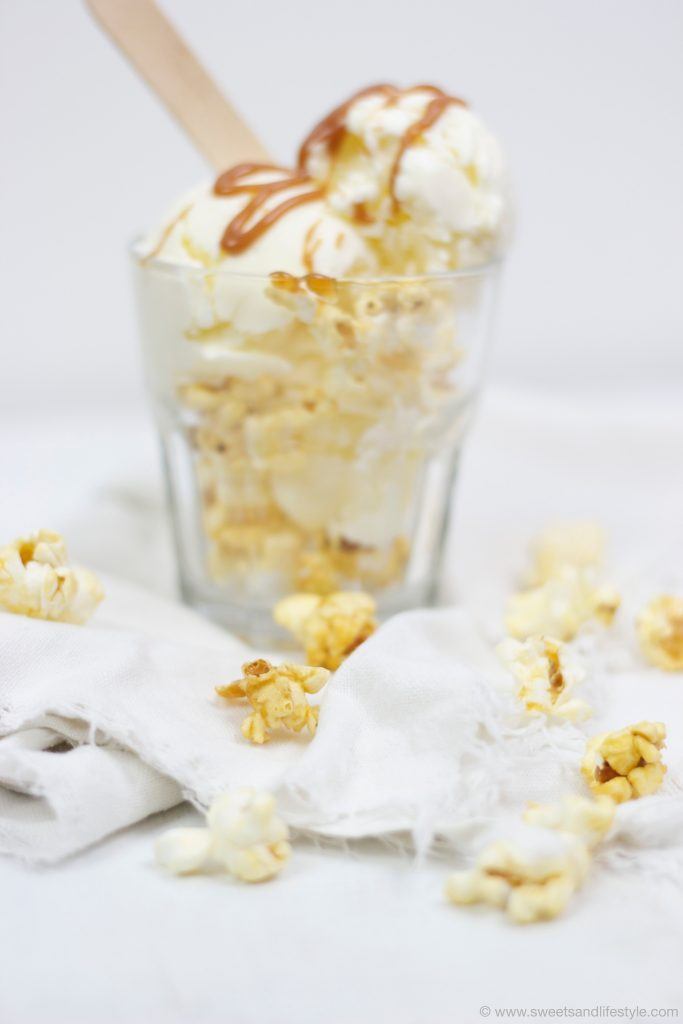 Caramel Pop Mikrowellen Popcorn für die Herstellung von Popcorneis von Sweets and Lifestyle