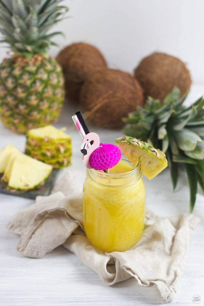 Erfrischender Pineapple Orange Coco Drink mit King Island Kokoswasser von Sweets & Lifestyle