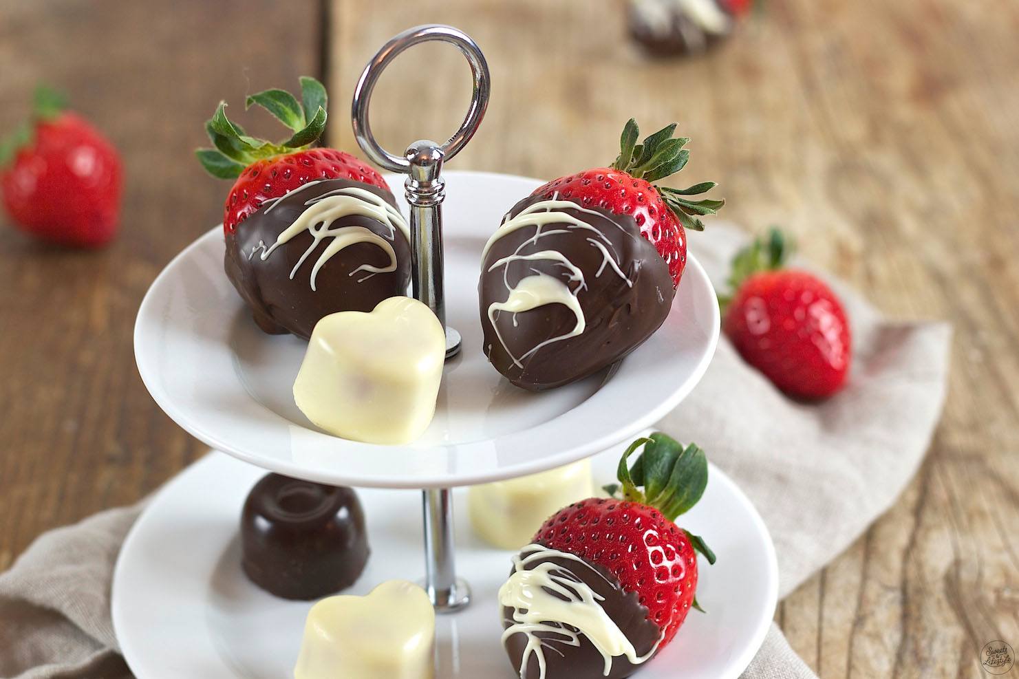 Schoko Erdbeeren- Erdbeeren mit Schoko überzogen- Sweets &amp; Lifestyle®