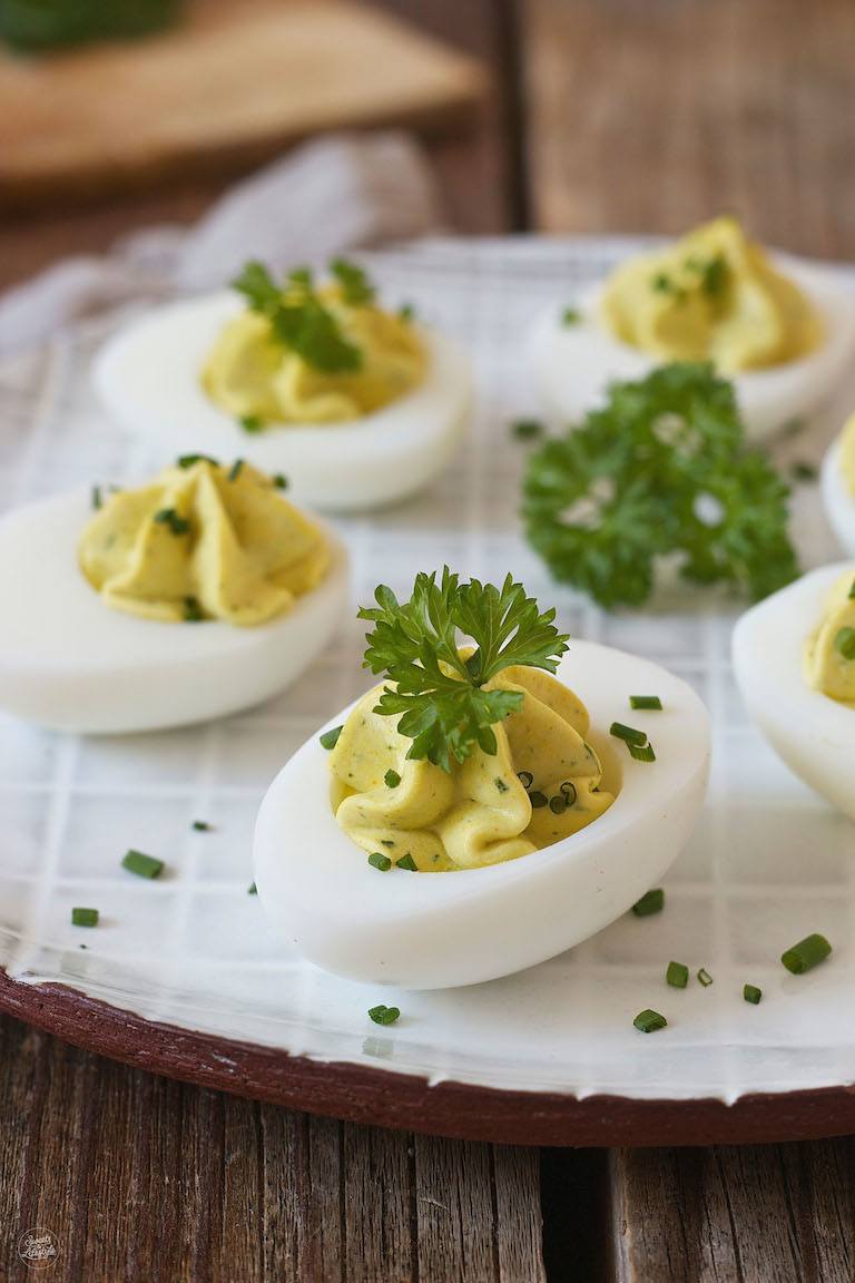 Gefüllte Eier mit Kräutercreme - Rezept - Sweets &amp; Lifestyle®
