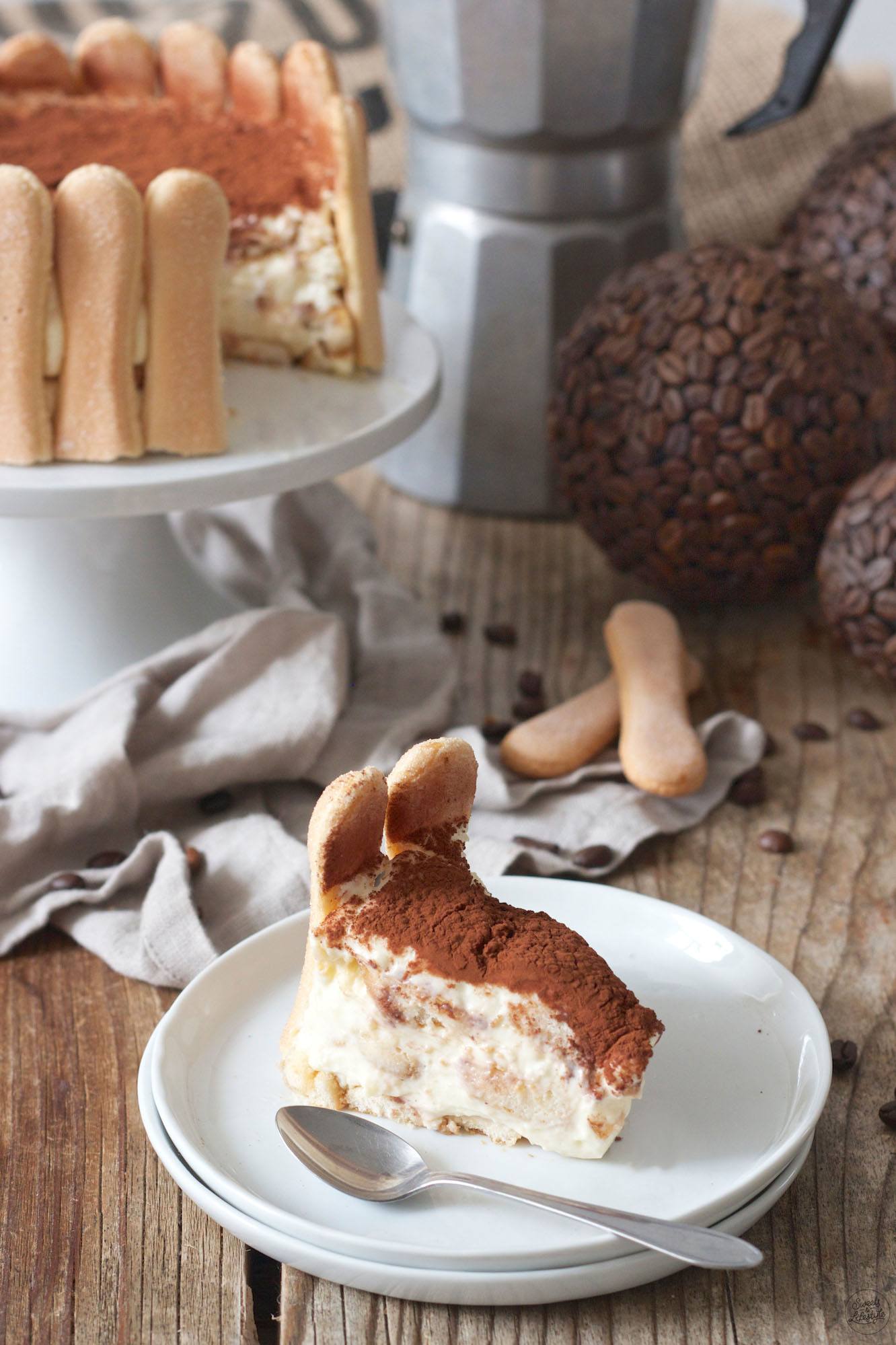 Tiramisu Torte mit Mascarpone ohne Ei - Rezept - Sweets &amp; Lifestyle®
