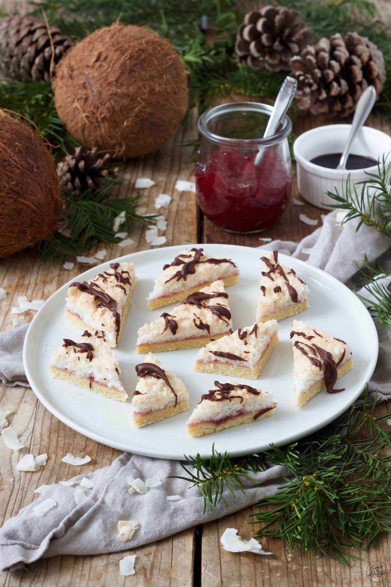 Saftige Kokosecken - Kekse vom Blech - Rezept - Sweets &amp; Lifestyle®