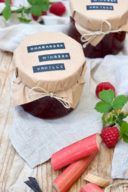 Rhabarber-Himbeer-Marmelade mit Vanille Rezept