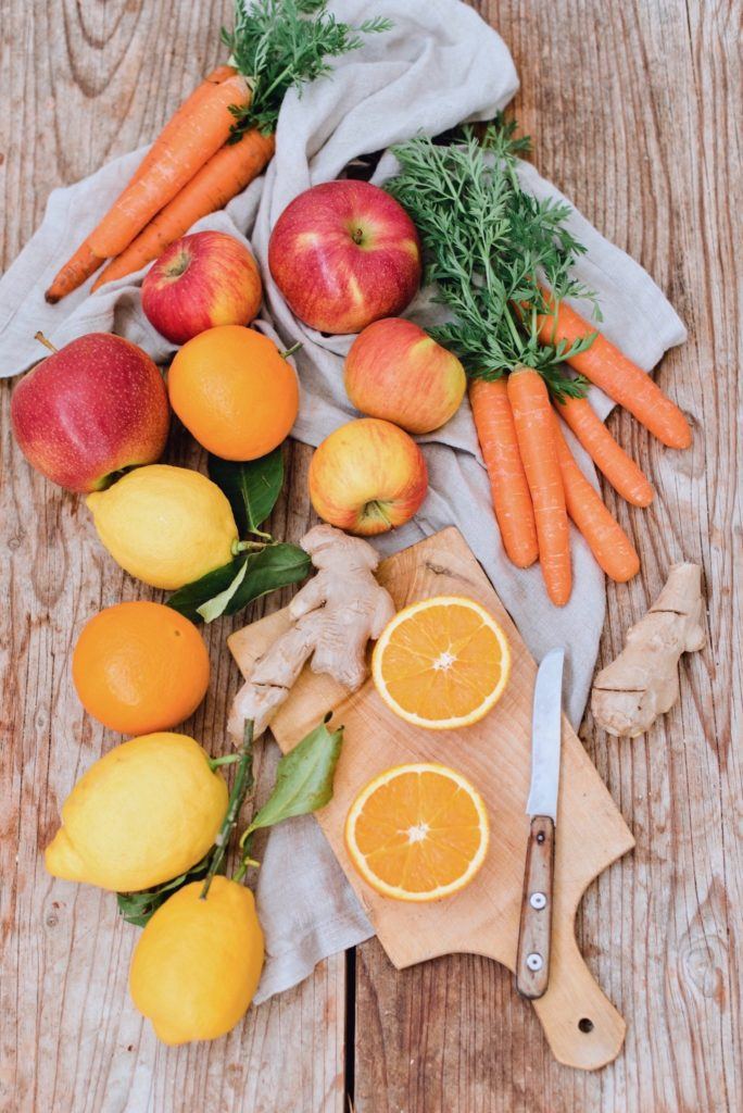 Zutaten für die Orangen-Karotten-Apfel-Marmelade von Sweets & Lifestyle®
