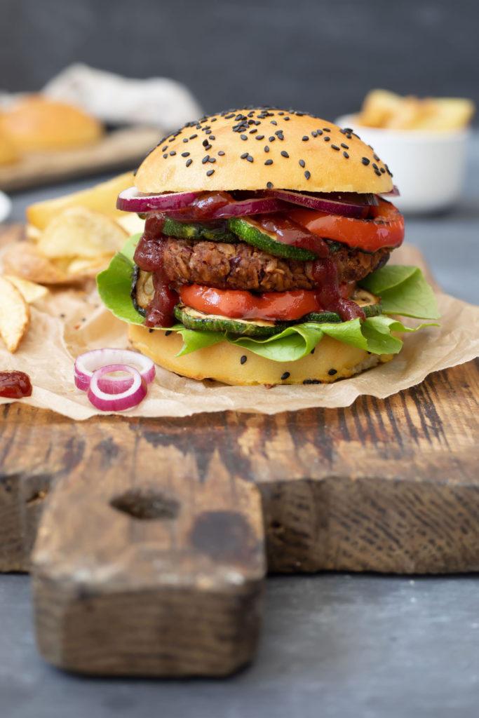 Veggie Burger mit Kidneybohnen Pattie nach einem Rezept von Sweets & Lifestyle®