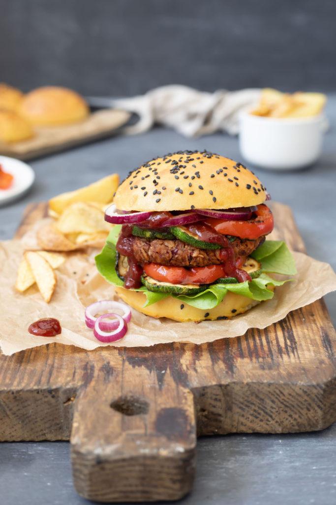 Veggie Burger mit Kidneybohnen Pattie nach einem Rezept von Sweets & Lifestyle®
