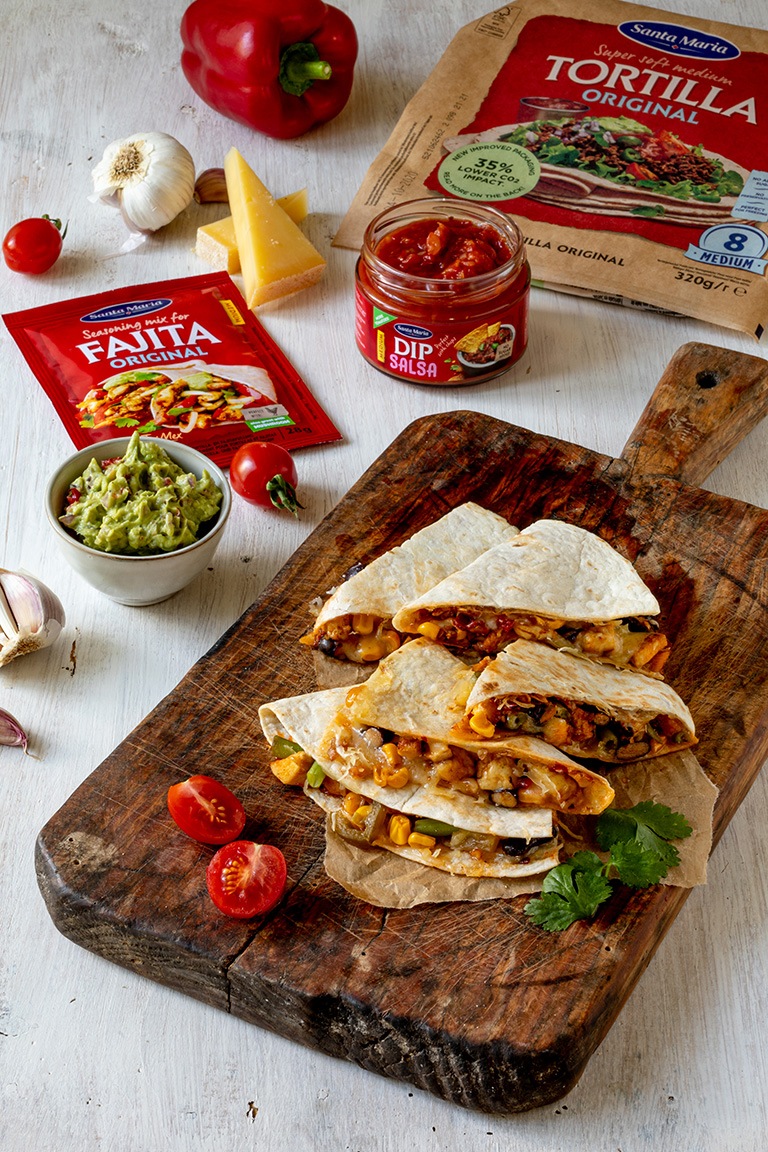 Quesadillas mit Paprika, Kaese und Huhn - Rezept - Sweets &amp; Lifestyle®